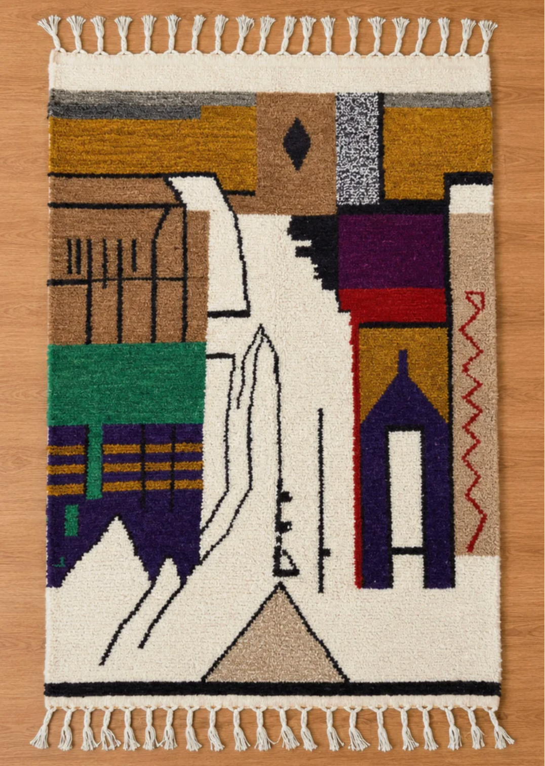 Tapis Boujaad - Village Abstrait