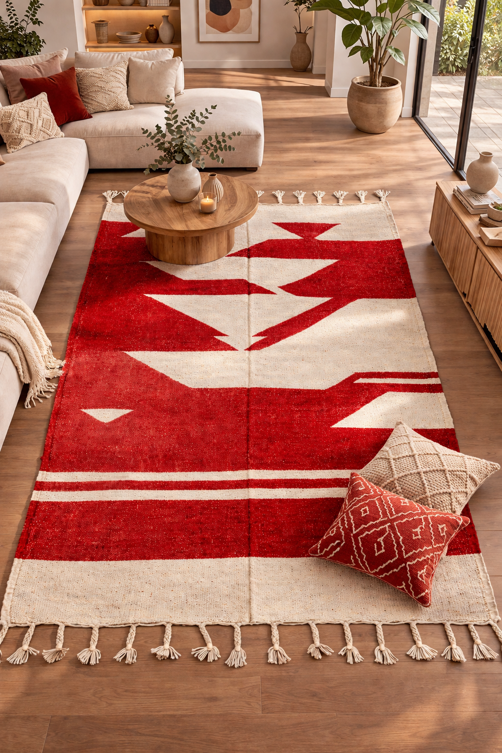 Tapis Hanbal - Rouge Impériale