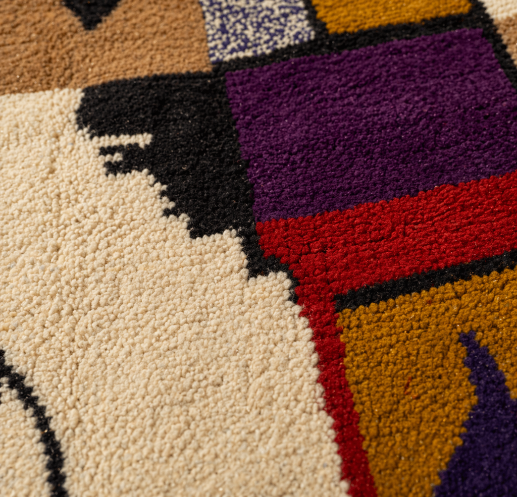 Tapis Boujaad - Village Abstrait